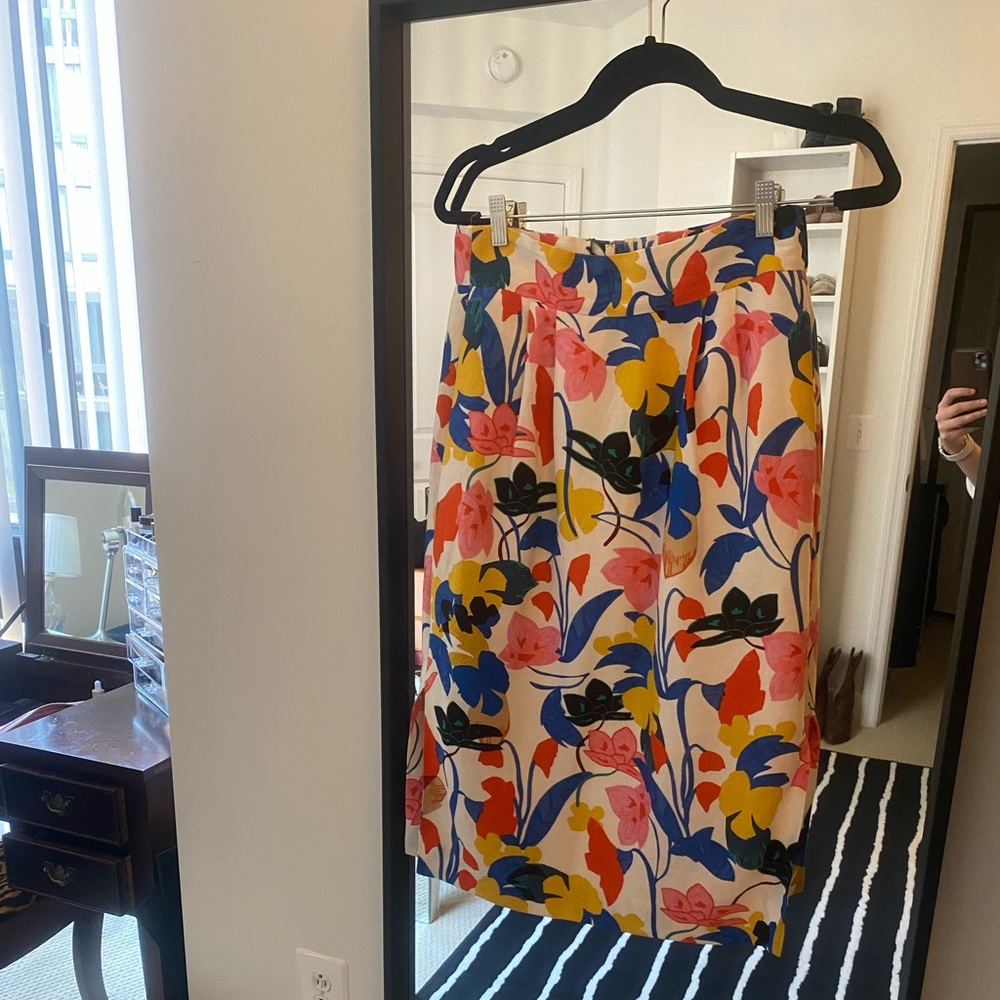 J Crew Midi Length Fitted Skirt